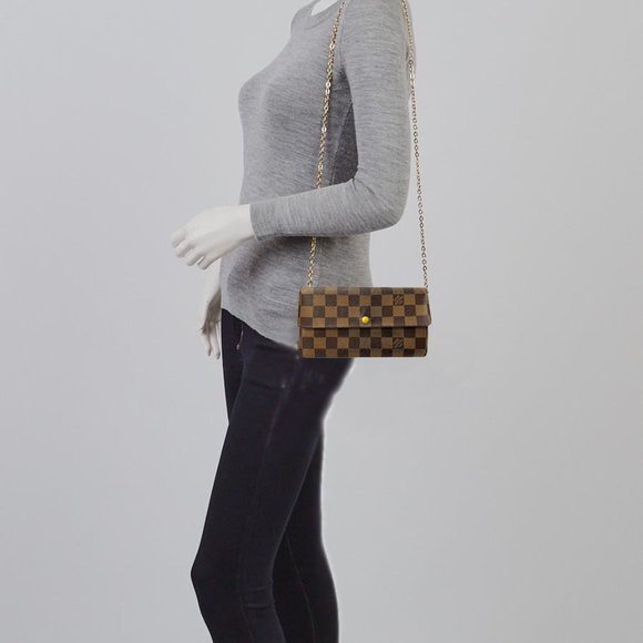 Louis Vuitton Damier Portefeuille Sara Long Wallet - Picture 2 of 10